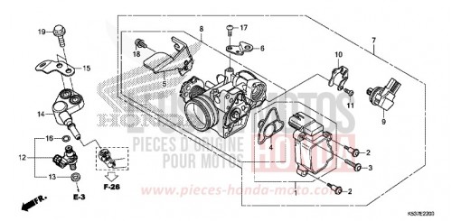 CORPS DE PAPILLON SH300AG de 2016